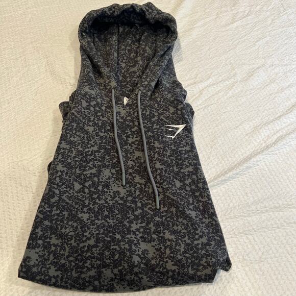 Gymshark Other - Gymshark black/gray camo hoodie for men size medium